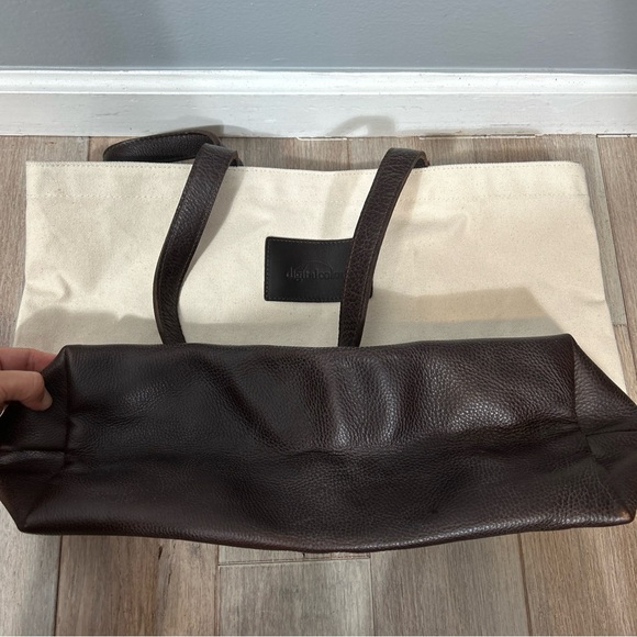 Warden Brooks New York Large Canvas Tote With Leather Handle Made in USA - Picture 14 of 15